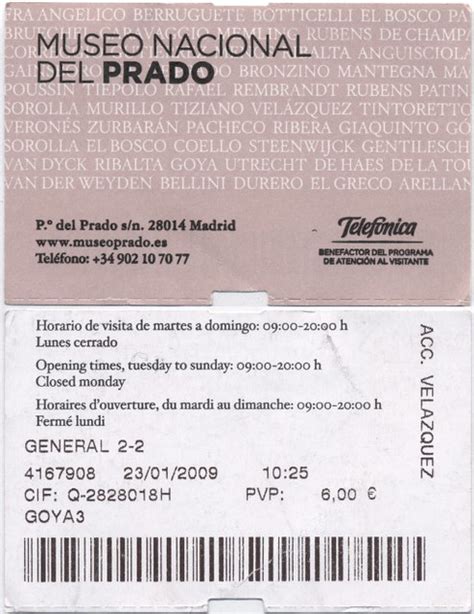 buy advance ticekts to el prado|museo nacional del prado ticket prices.